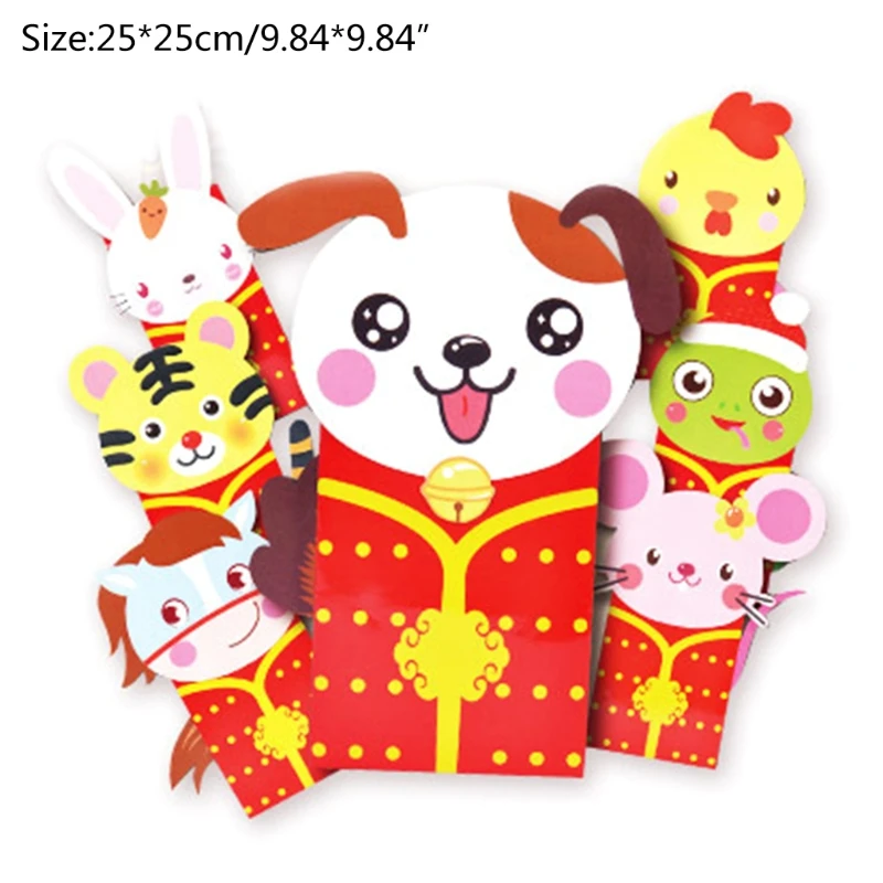 

12Pcs Chinese Red Envelopes 2021 Chinese Zodiac Year Of Ox