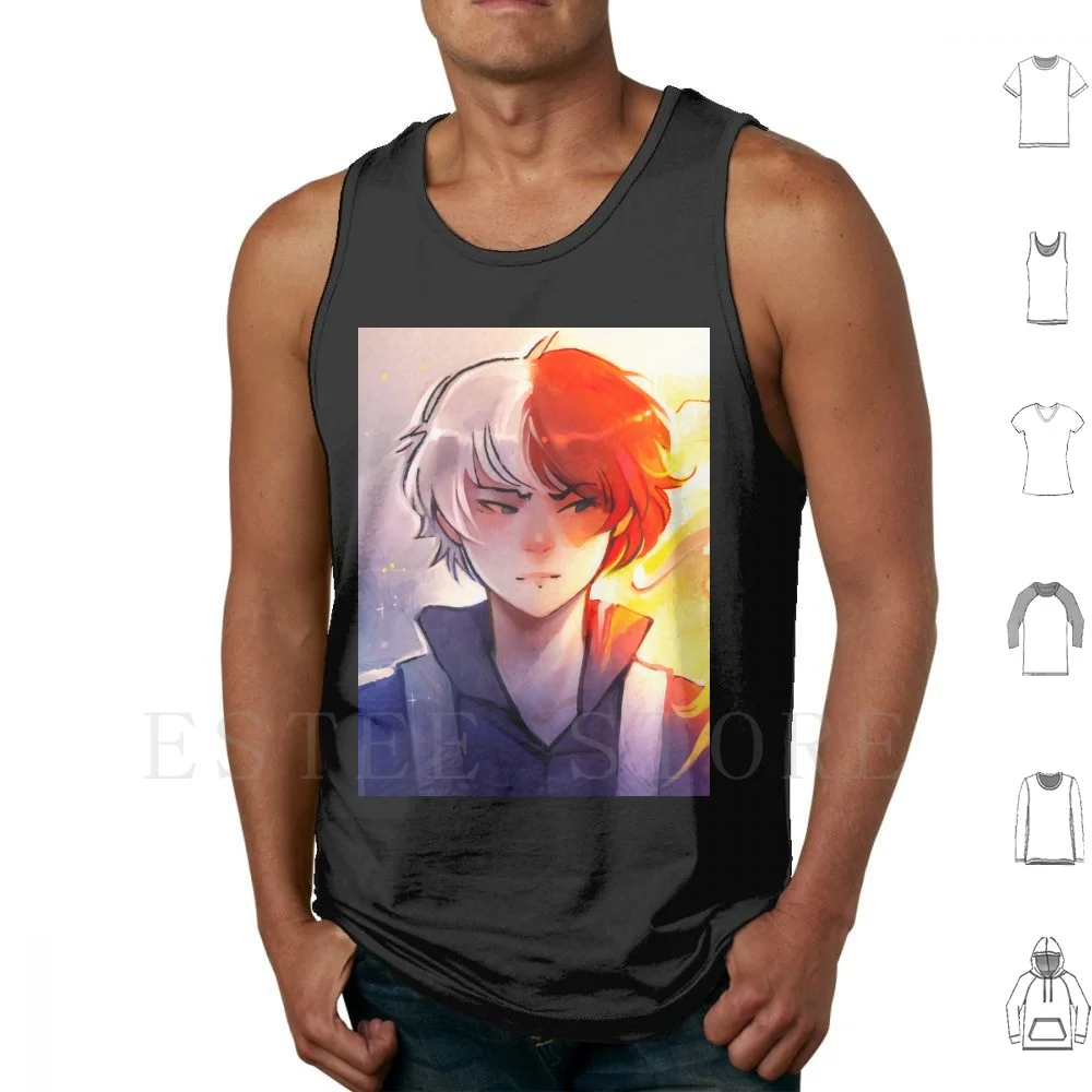 

Топы Todoroki, жилет без рукавов, Todoroki Bnha Elentori