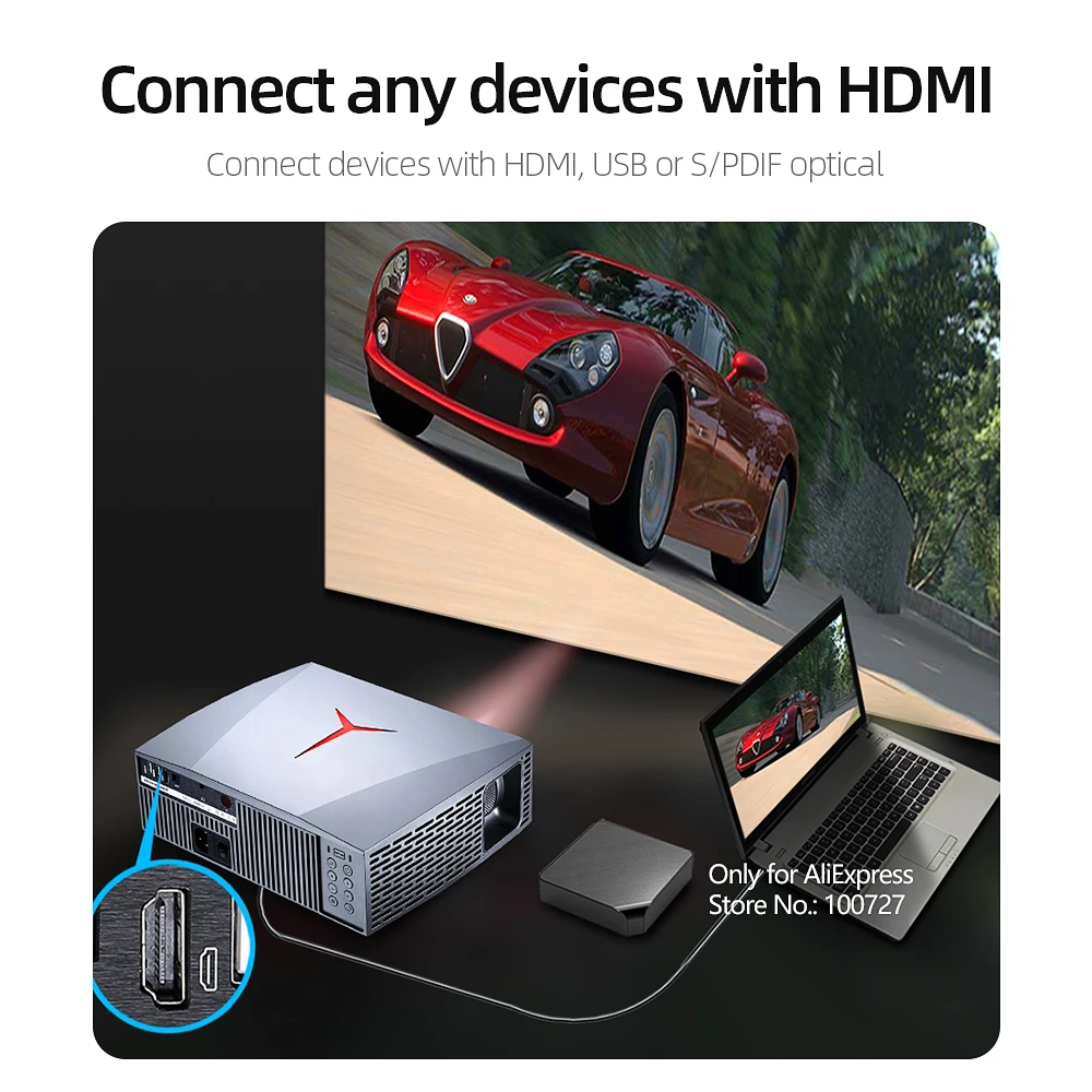 Купон на $10 США VIVIBright Real Full HD 1080P проектор F40 Wi-Fi Bluetooth поддержка 3D tv Box PS4 HDMI