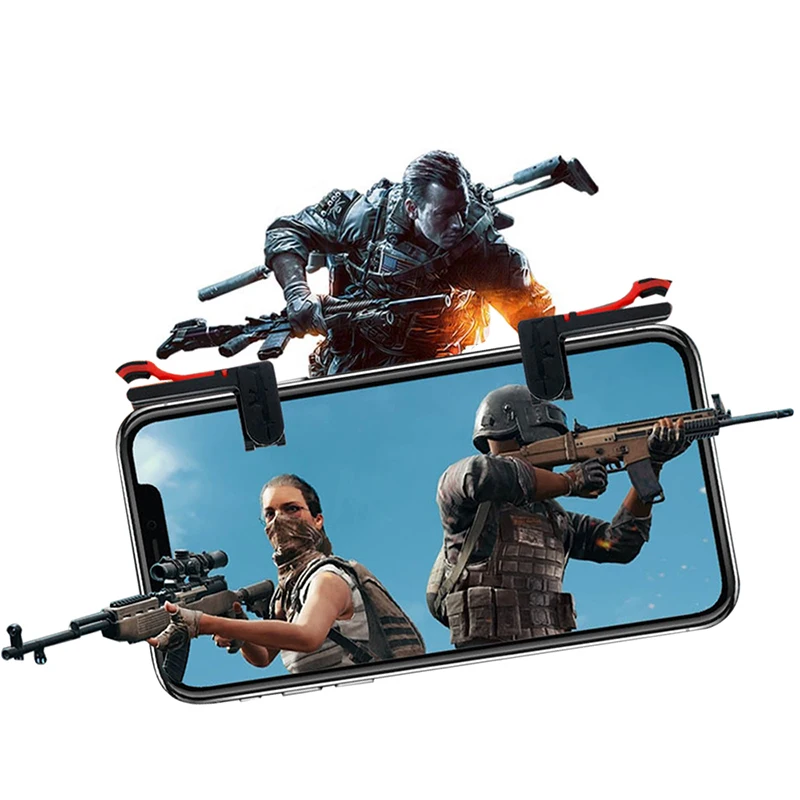 2 шт. геймпад джойстик для PUBG джойстик триггер огонь Кнопка Aim L1 R1 ключ L1R1 шутер контроллер для PUBG мобильный телефон игровой коврик