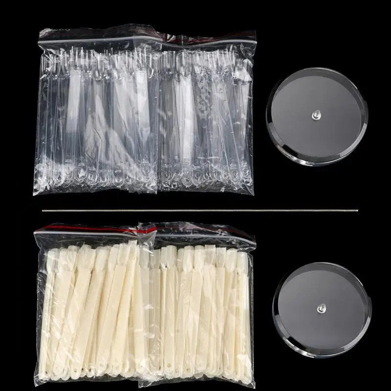 120 шт. накладные ногти искусство доска наконечник палки лак Дисплей вентилятор