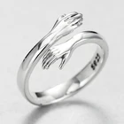 Кольцо унисекс из серебра кольцо на палец с надписью пробы, регулируемый размер