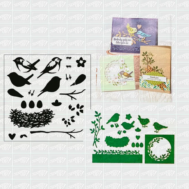 

Little bird Metal Cutting Dies Stencils and Stamps For DIY Scrapbooking Photo Album Decor Die Cut Embossing Paper Crafts Making