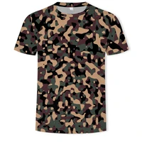 2021 summer solid color personalized camouflage clothing fashion mens 3dt shirt oversized op pop style clothing