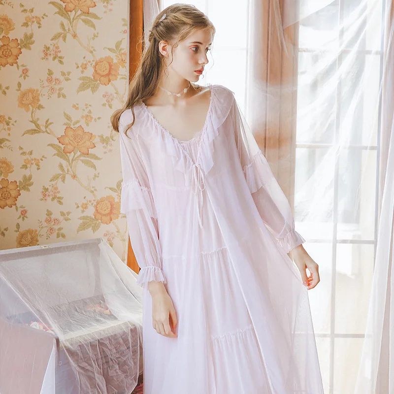 Новинка лета 2020 элегантная длинная ночная рубашка из двух частей с листьями