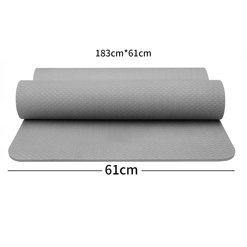 Новый нескользящий коврик для йоги из ТПЭ спортивные коврики упражнений фитнеса