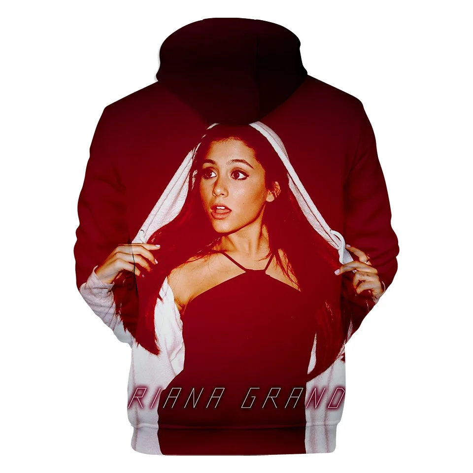 Милые Удобные толстовки Ariana Grande 3D для женщин/мужчин СПАСИБО следующая певица Ариана Гранде 3D Harajuku девушка толстовки