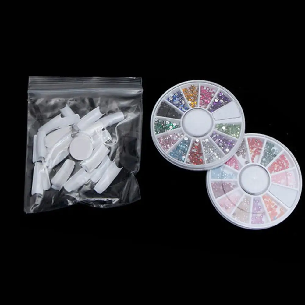 Акриловая пудра с блестками для дизайна ногтей набор инструментов