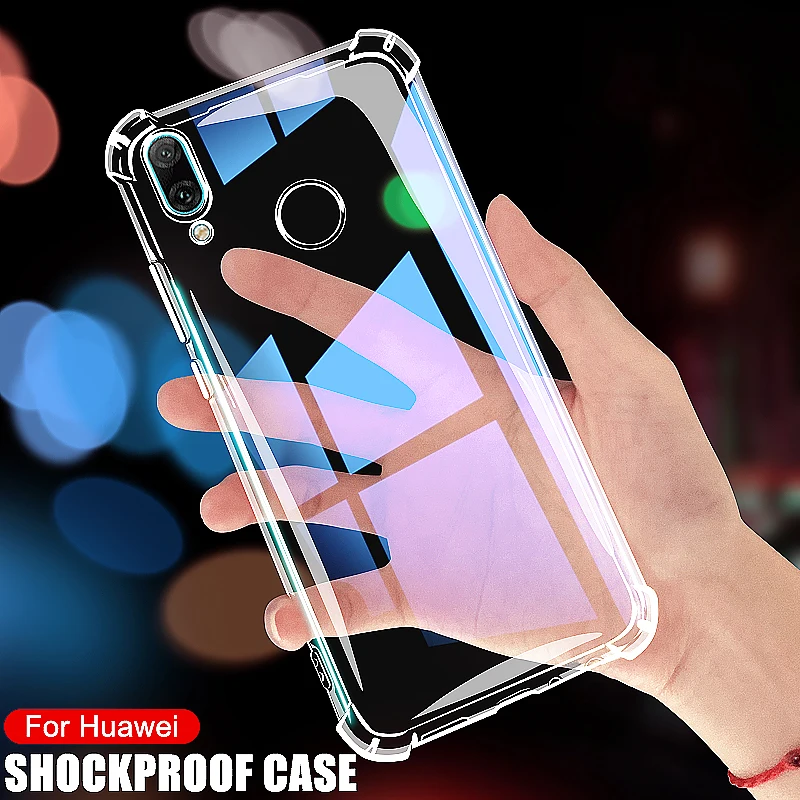 Роскошный прозрачный противоударный чехол для Huawei Y9 Y7 Y6 Y5 Prime 2018 Pro 2019 Y9S Lite