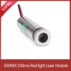 Красный лазерный модуль 250 мВт 650nm лазер высокой мощности регулируемый фокус лазерный модуль для DIY гравировальный станок