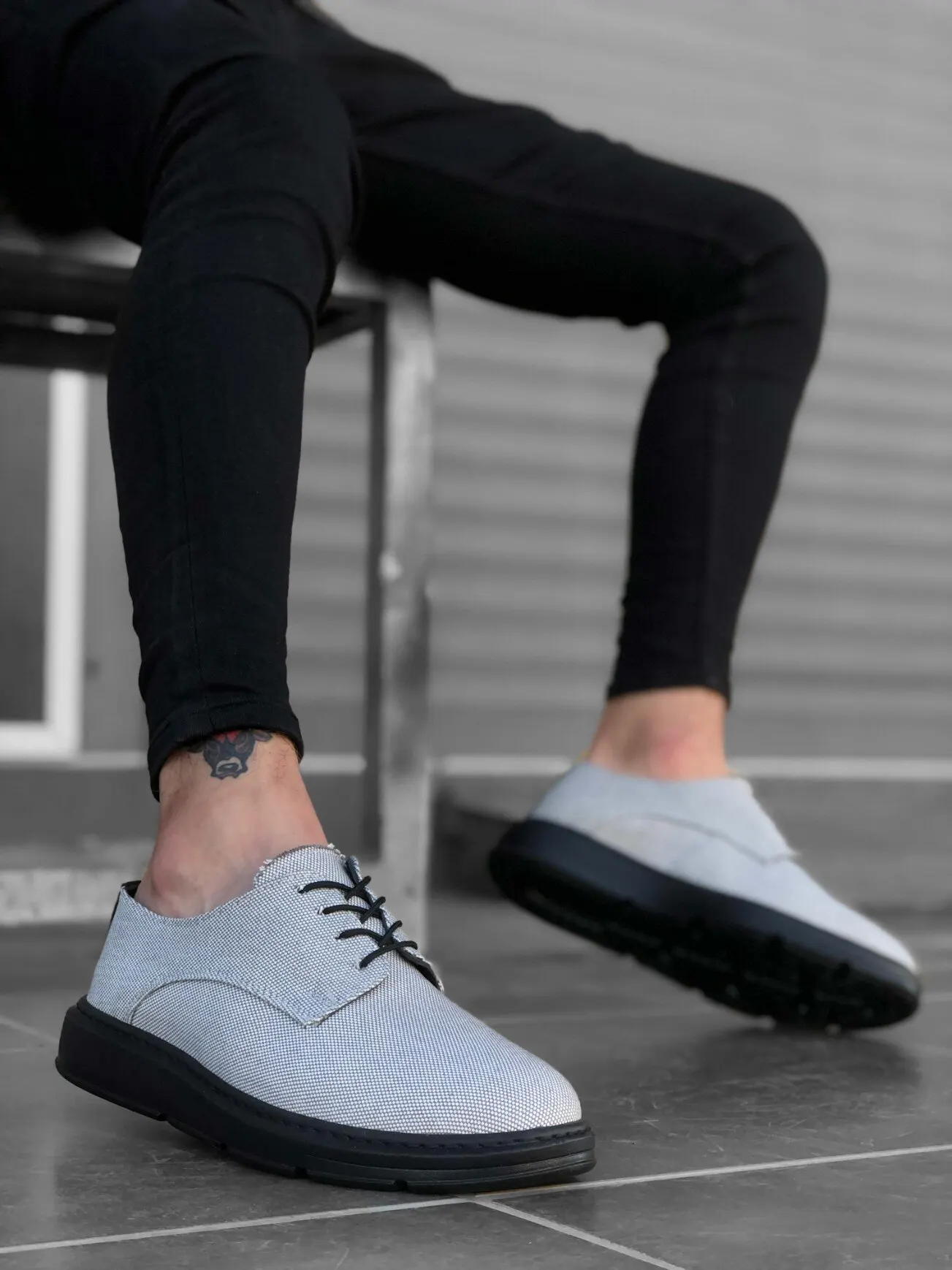 

BveA Store fashion spring summer winter Casual Lace-Up Classic Sports Gray Color Base Linen High Sole Casual Men Shoes