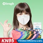Маски Elough Ffp2 детские, KN95, пылезащитные, дышащие, многоразовые, для мальчиков и девочек, 20-100 шт.