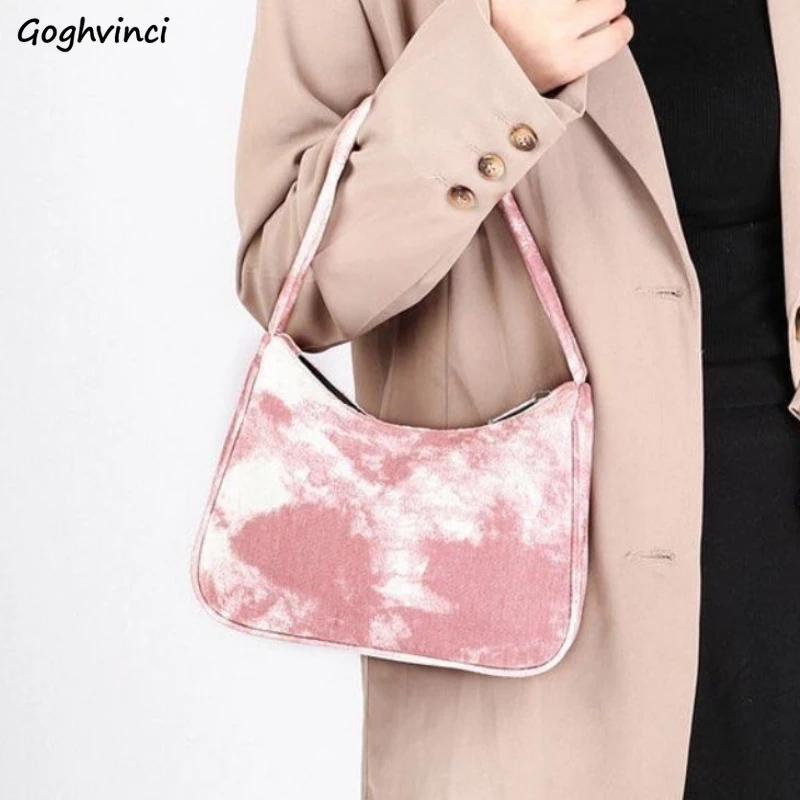 

Сумки на плечо для женщин, винтажная дизайнерская шикарная универсальная элегантная дамская сумочка галстук-картина-dye для офиса