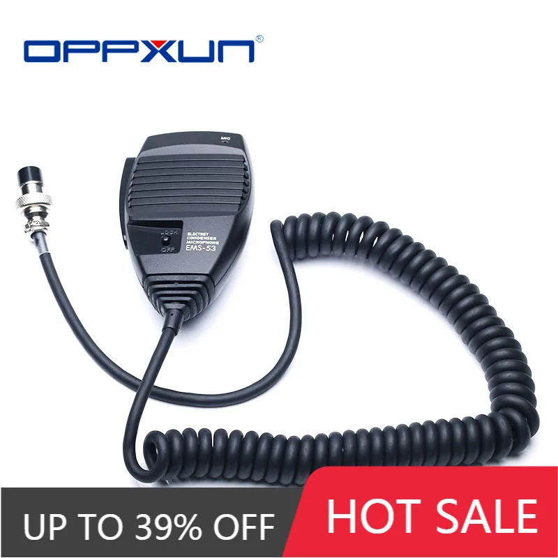 OPPXUN радио микрофон EMS-53 8pin DTMF ручной для Alinco DR-03 DR-06 DR-135 DR-235 DR-435 DR-635 DR- | Мобильные
