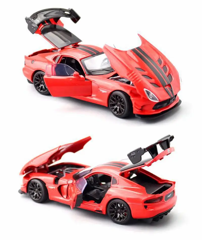 Модель jackiстанк/литая игрушка/Масштаб 1:32/Dodge Viper ACR автомобиль/звук