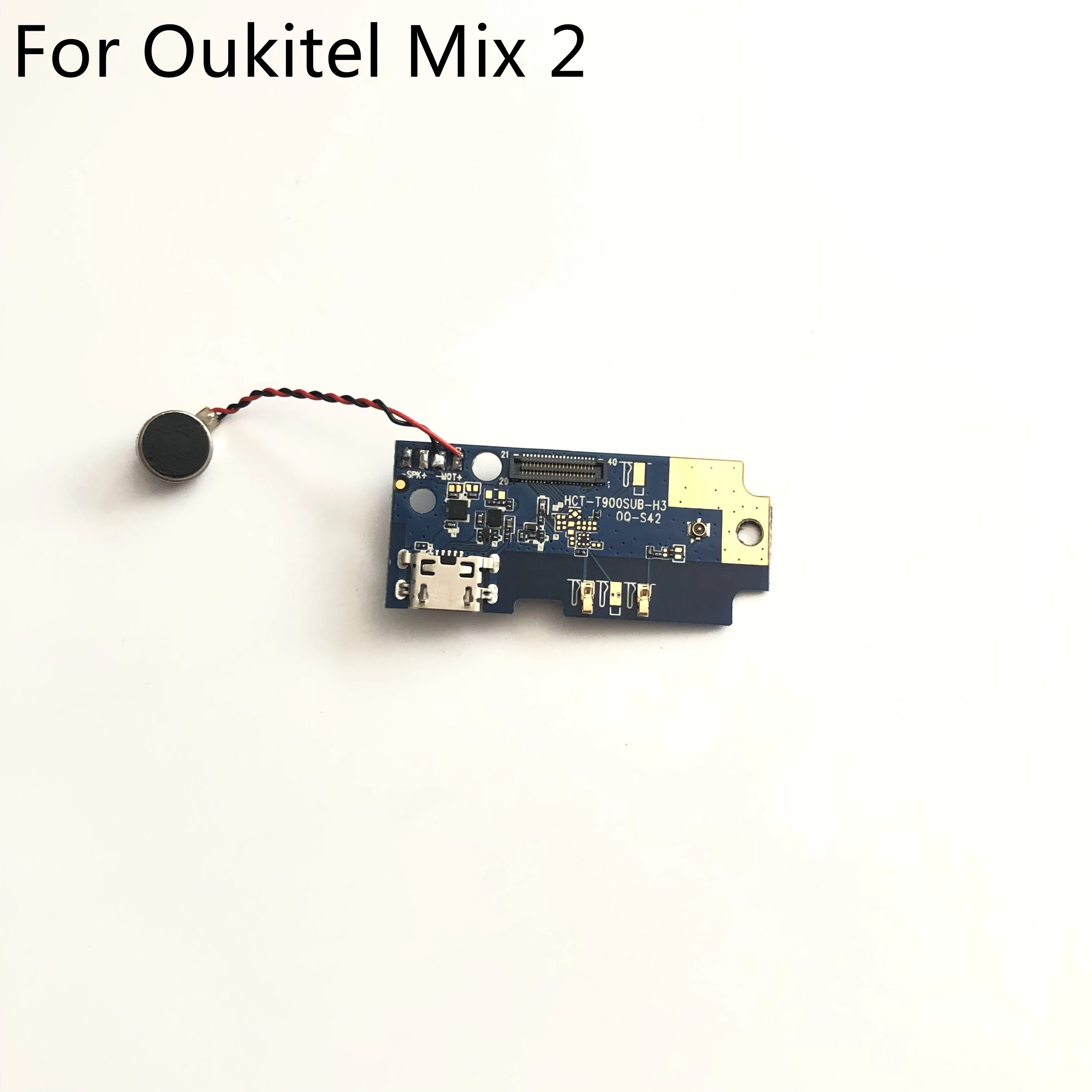 USB штепсельная плата Oukitel Mix 2 б/у + Вибрационный двигатель для мобильного | Шлейфы для мобильных телефонов -4000087721545