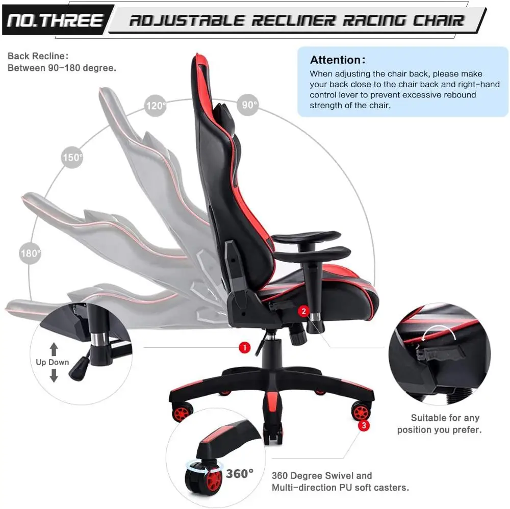 Игровой ноутбук для дома и офиса стулья дивана Recliner спинка шарнирного соединения
