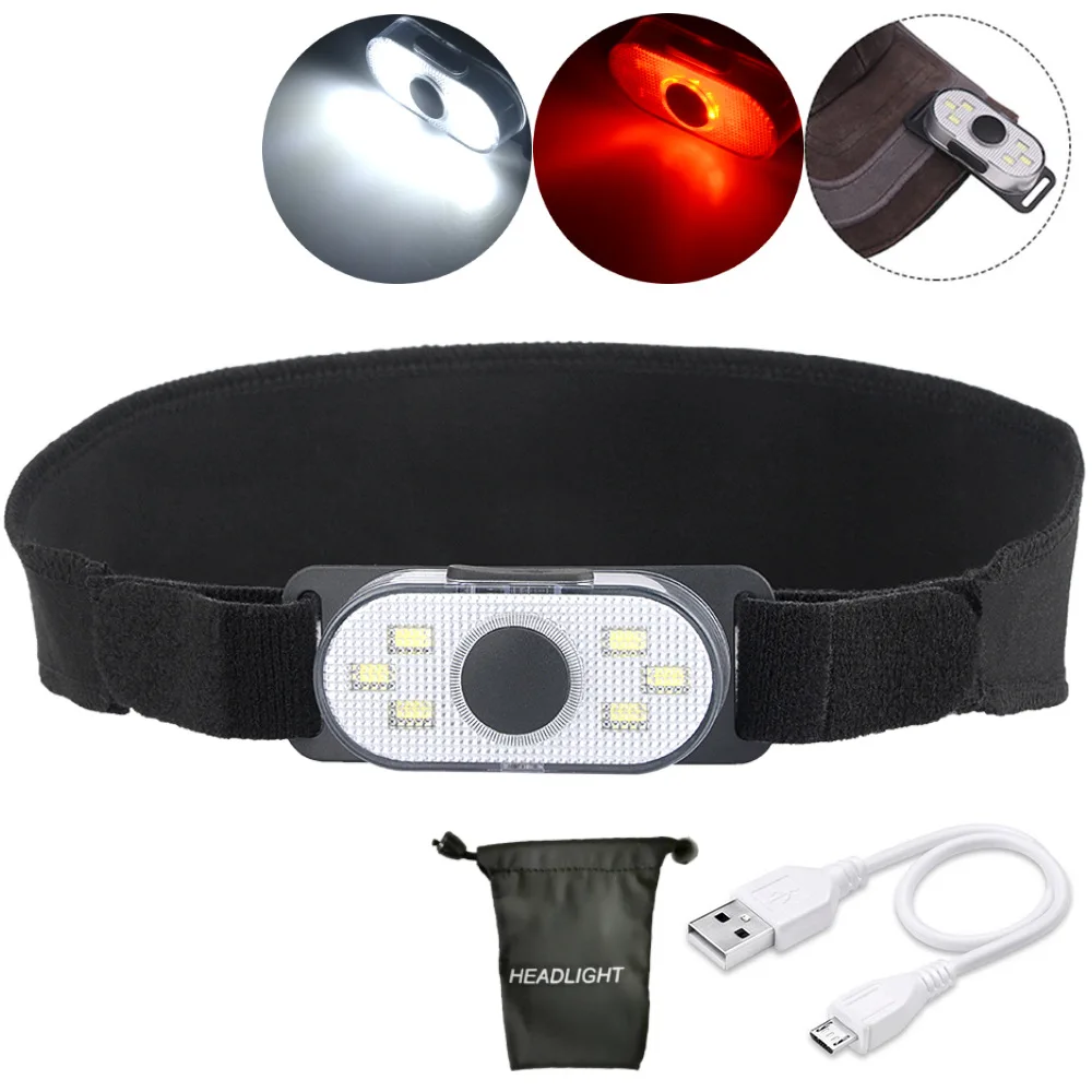 

Уличный спортивный светильник для бега, светодиодный светильник COB для ночного бега, сигнальные огни, s USB-зарядка, велосипедный фонарь, белы...