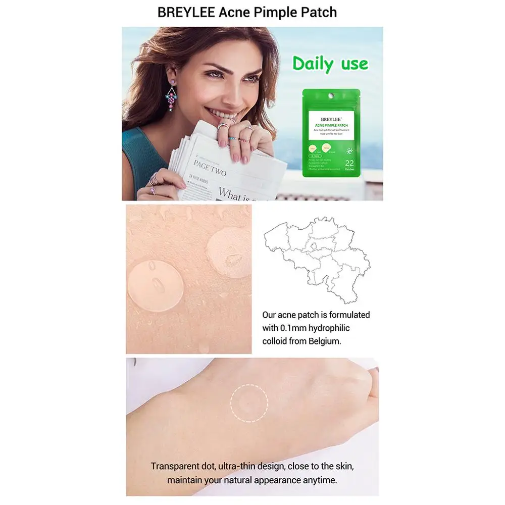 

22Pcs Invisible Skin Tag Patch Face Spot Remover Patches Acne Pimple Patch Pimple Cover Tag Skin Care Remover Stickers