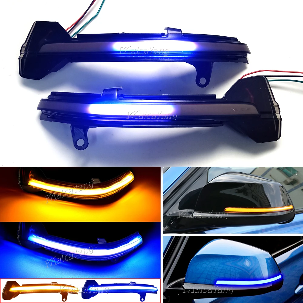 Динамический мигалка светодиодный поворотник светильник для BMW F10 F11 F12 F13 5 6 7