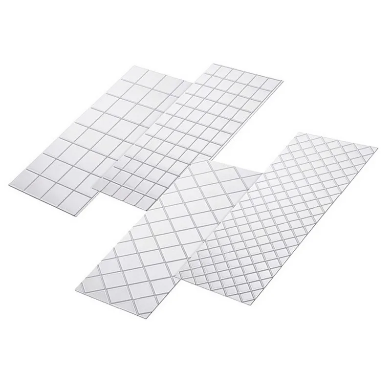 

Transparent Cake Fondant Impression Mat Mold Grid Border Texture Embossed Cake Decoration Fondant Smoother
