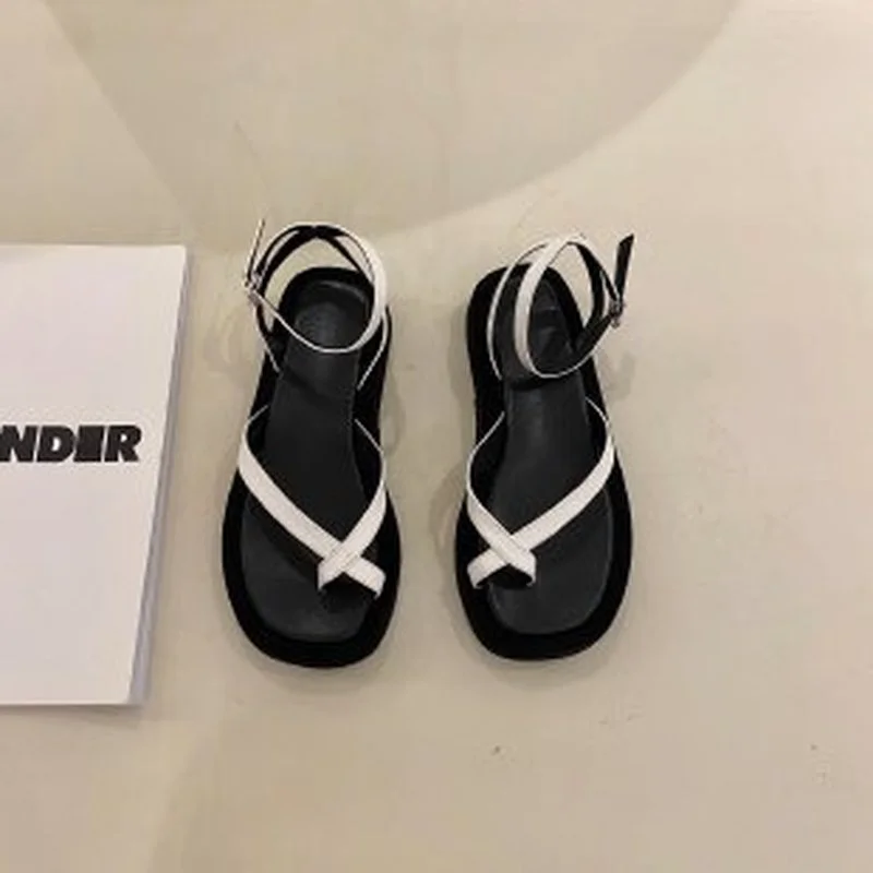 Женские босоножки, летние новые модные женские сандалии 2021 прозрачные сандалии в римском стиле с Удобная обувь женские Вьетнамки, 2021 круглы...