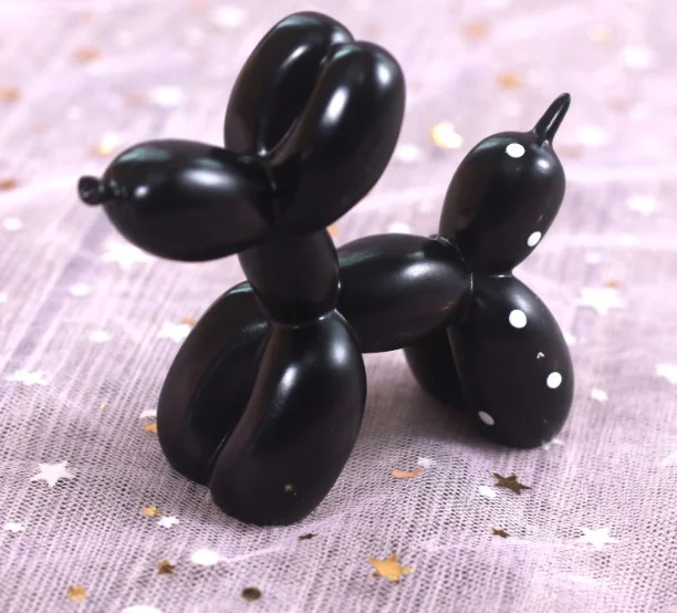 Полимерная Ремесленная скульптура маленький воздушный шар собака домашнее