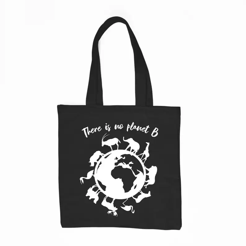 Экологическая сумка тоут без планеты B экологически чистая многоразовая сумочка