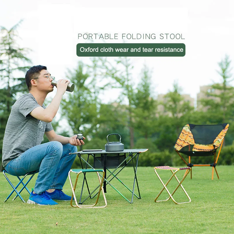 Кемпинг ткань Оксфорд складной стул для пикника рыбалки с сумкой легкий открытый