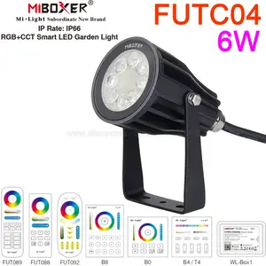 Умный светодиодный садовый светильник Miboxer FUTC04, 6 Вт, RGB + CCT, IP66, 110 В переменного тока, 220 В, уличное украшение, дистанционное управление через приложение, Wi-Fi, 2,4 ГГц