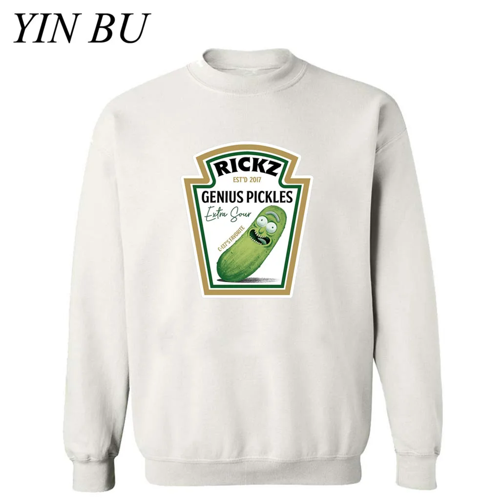 Новые Аниме толстовки для мужчин Genius pickle rick Ricka marty панк хипстер y с принтом