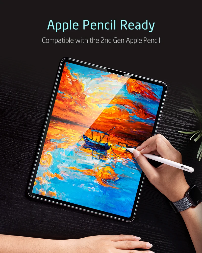 Закаленное стекло ESR для iPad Pro 11 дюймов 2/12 9 дюйма 4 поколения защита от синего