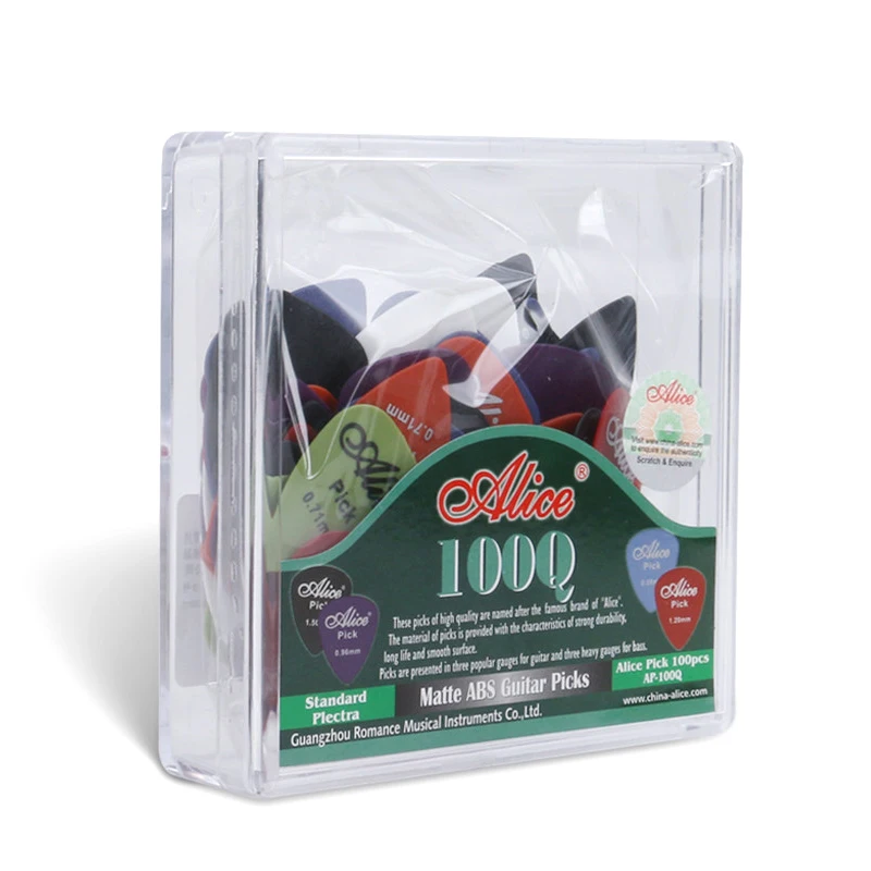 100 stücke gitarre picks akustische elektrische plektren celluloid mischen 0 580 710 810 961 215mm dicke boxed gitarre zubehör free gl