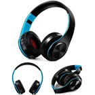 Бесплатная доставка Беспроводные наушники Bluetooth стерео гарнитура, наушники для музыки Поддержка SD карт с микрофоном для мобильных устройств Ipad Iphone