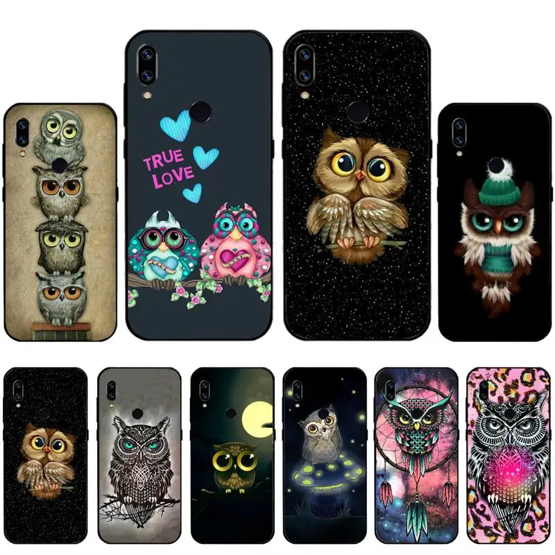 

Animal Owl art cool cute Phone Case For Xiaomi Redmi 7 9t 9se k20 mi8 max3 lite 9 note 8 9s 10 pro