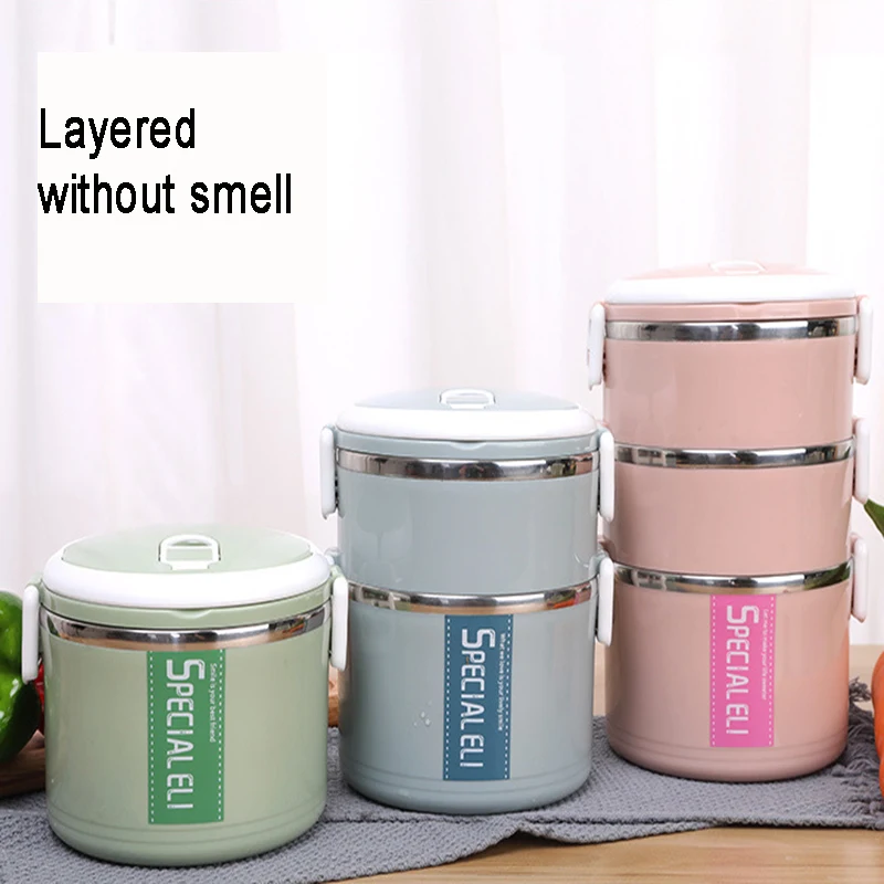 Изоляционная герметичная отдельная решетка из нержавеющей стали Bento Box детский