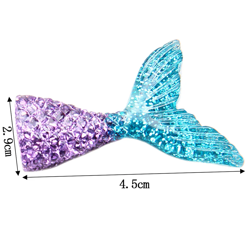 1 шт. Разноцветные Подвески в виде хвоста русалки ручной работы подвесные