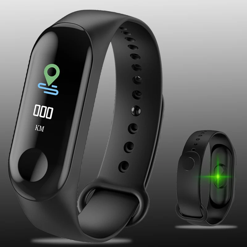 M3 Plus смарт браслет пульсометр кровяное давление здоровье водонепроницаемые