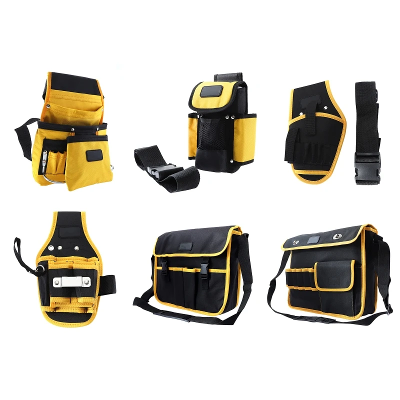 

Multi-functional Oxford Cloth Electrician Tools Bag Waist Pouch Belt Storage