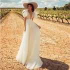 Verngo, ТРАПЕЦИЕВИДНОЕ свадебное платье, женское классическое белое длинное платье, свадебное платье