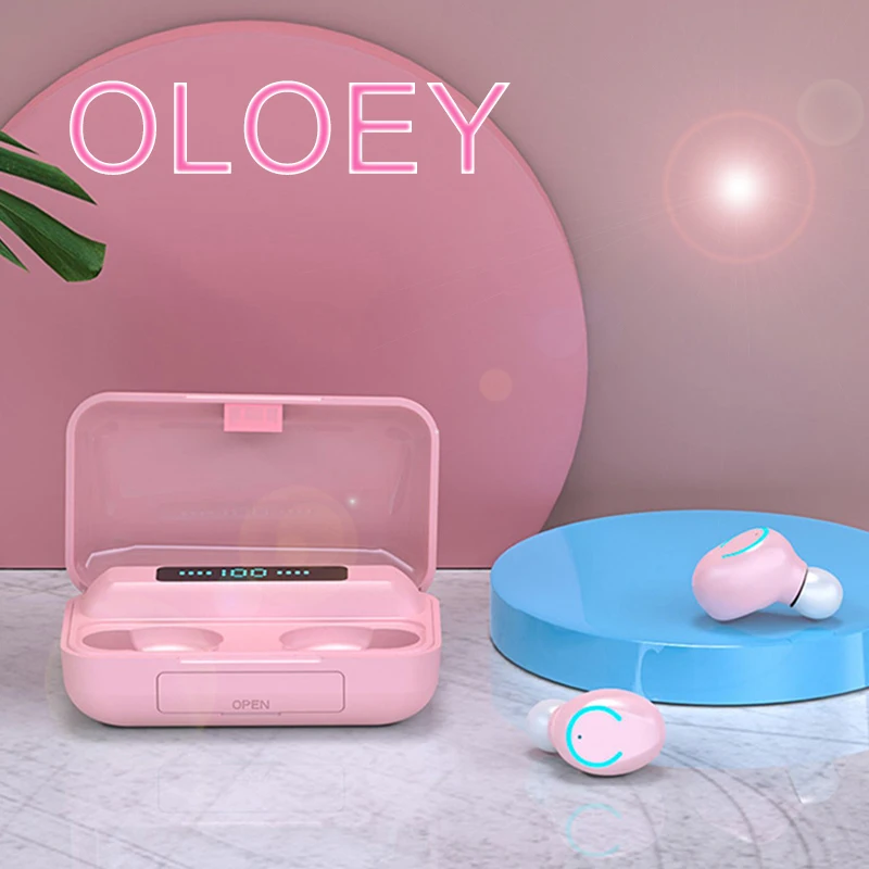 

Mobile Phone Headset Music Headset TWS Touch Control Waterproof Bluetooth 5.0 Headphones Charging Box for All Smart Phones