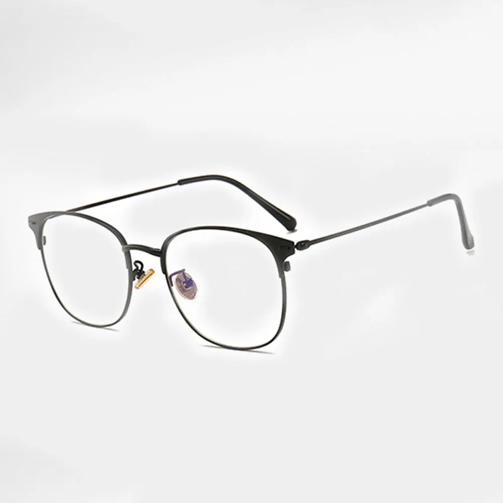 Мужские очки с защитой от синего света винтажные для чтения в металлической