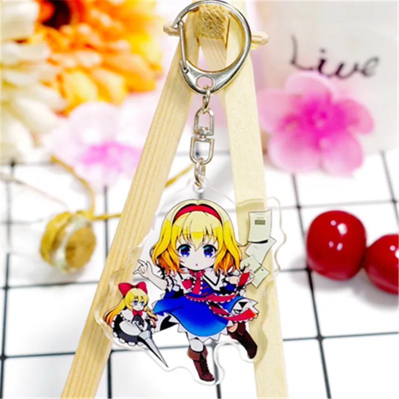 Аниме Косплей акриловый TouHou Project брелок для ключей Kirisame Marisa подарок Хэллоуина