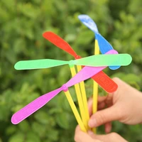 10pcs green kite throwing parachute fly kids toy playing parachute fun flying educational toy for children