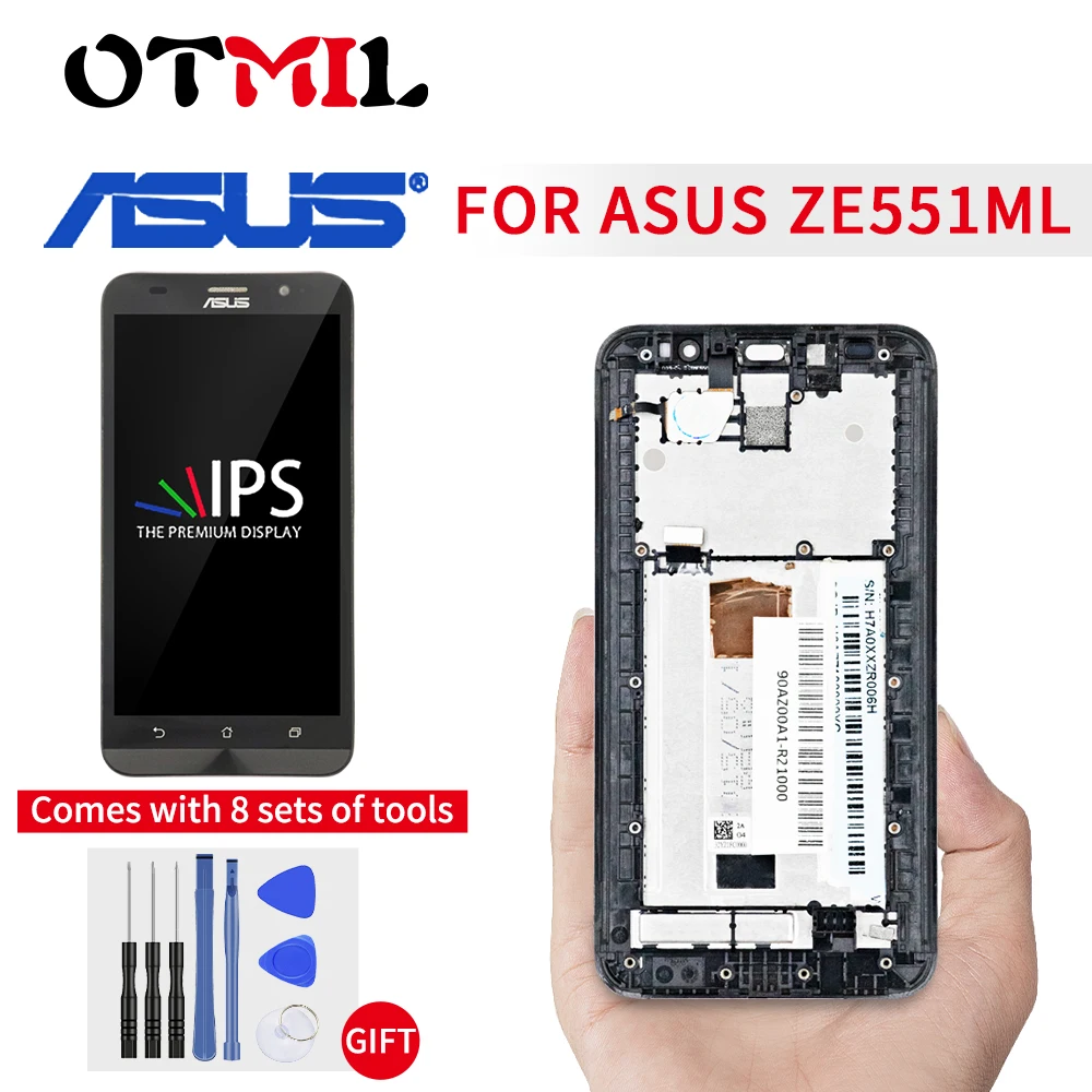 5 &quotоригинальный для ASUS Zenfone 2 ZE551ML ЖК дисплей с сенсорным экраном рамкой
