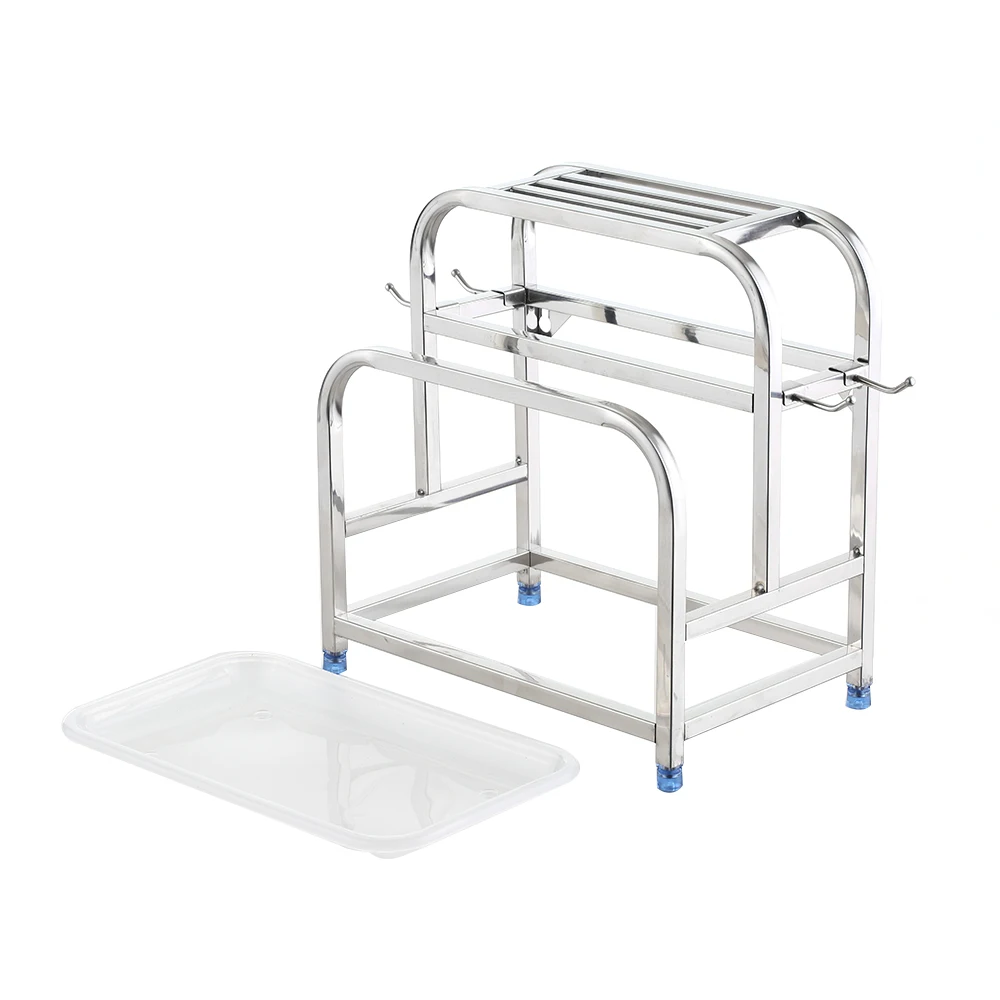 Держатель для кухонной полки из нержавеющей стали подставка посуды органайзер