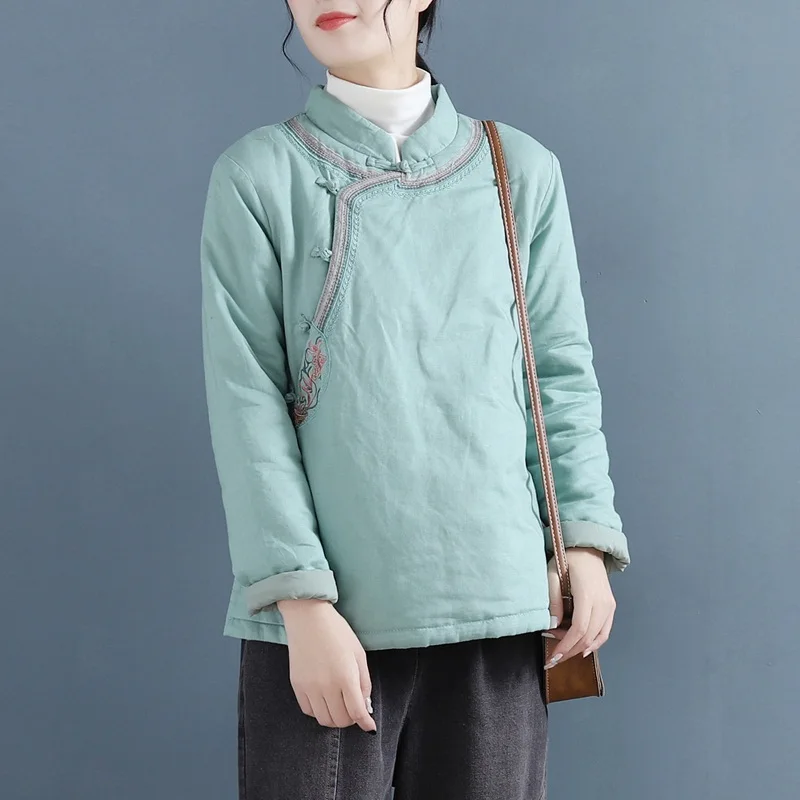 Женская одежда в китайском стиле ретро Женское пальто традиционная Восточная