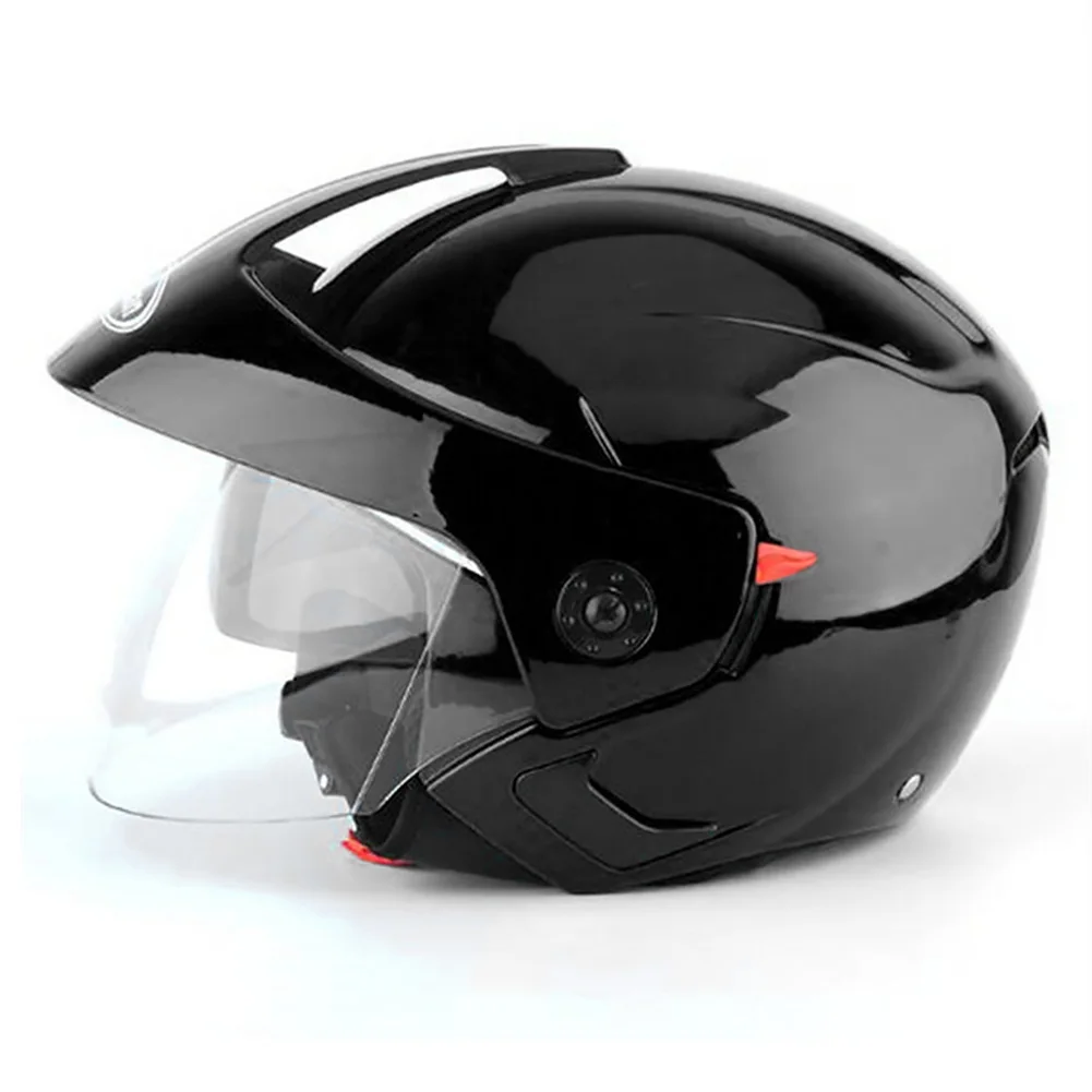 

Windproof Sweat Absorbing Safety Riding Half Open Motorcycle Helmet Dual Visor Universal Accessories Weather Resistant Anti Fog