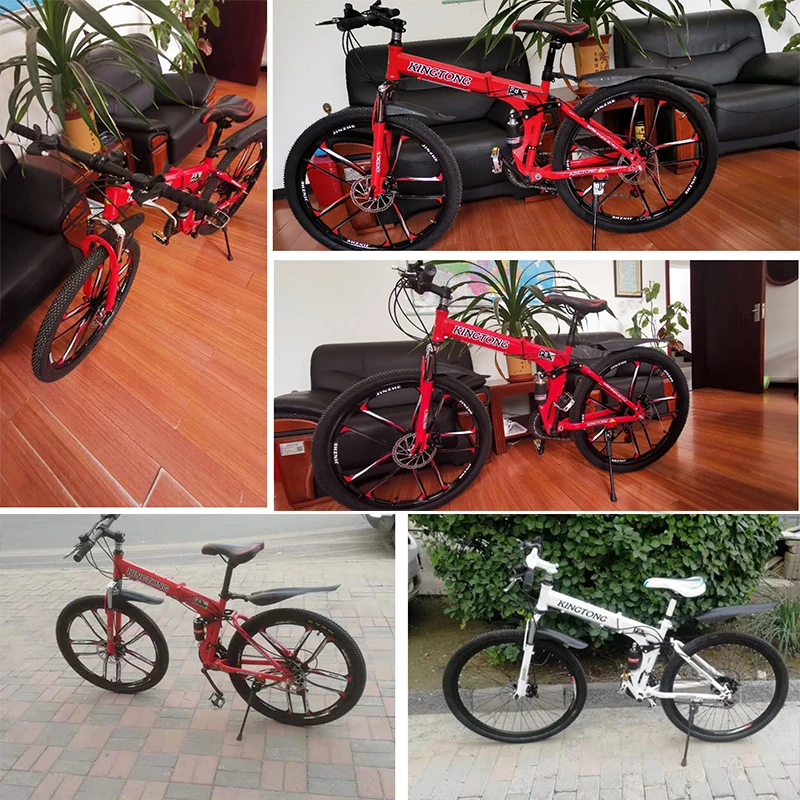 

Adult Folding Mountain Bike Disc Brakes Variable Speed Off-road Double Shock Road Bike Bicicleta Men's Bicycle Outdoor MTB