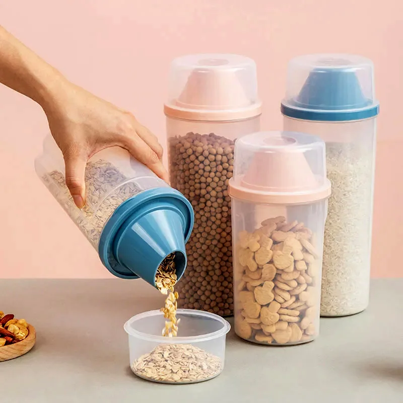 

Kitchen Sealed Cans Grain Storage Box Seasoning Storage Cans Food Grade Plastic Refrigerator Fresh Food Jars